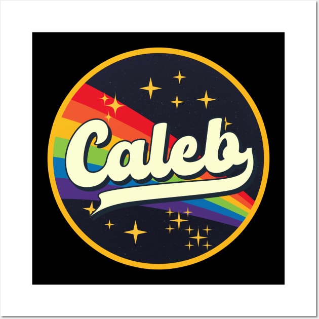 Caleb // Rainbow In Space Vintage Style Wall Art by LMW Art